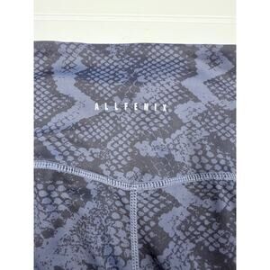 AllFenix Snake Print Leggings Womens S High Rise Athletic Yoga Pants Blue Gray